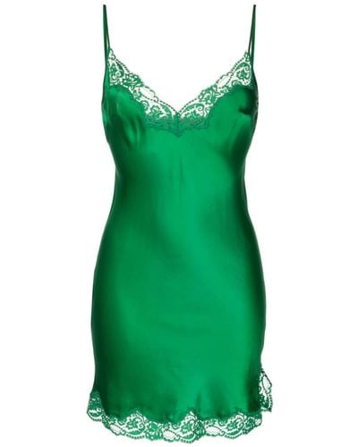 Gilda & Pearl Slip dress Emeralds In My Boudoir - Verde