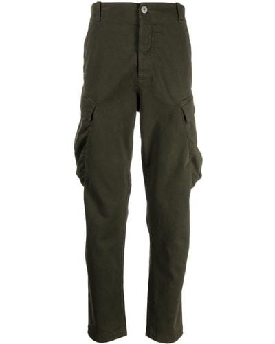 Transit Pantalon à poches cargo en coton mélangé - Vert