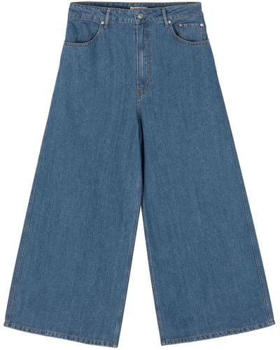 Gauchère Mid-rise wide-leg trousers - Blau