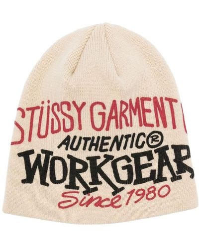 Stussy Berretto Skullcap Workwear con stampa - Neutro