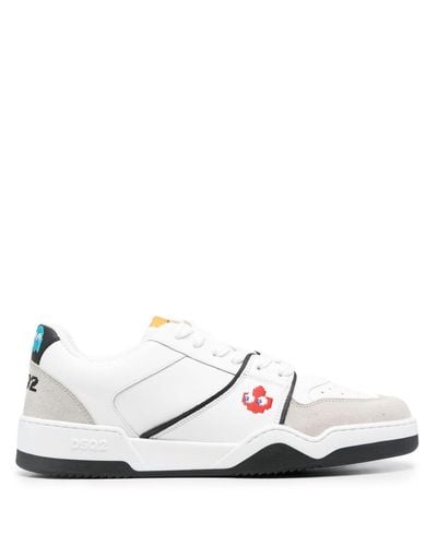 DSquared² X Pac-man Panelled Low-top Trainers - White