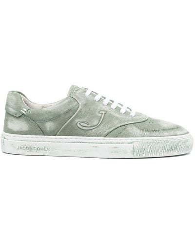 Jacob Cohen Logo Low-top Trainers - Green