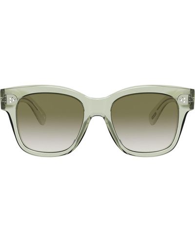 Oliver Peoples Occhiali da sole squadrati Melery - Verde