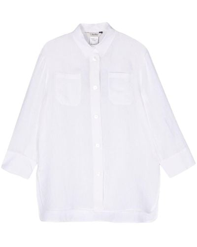 Max Mara Daria Linen Shirt - White
