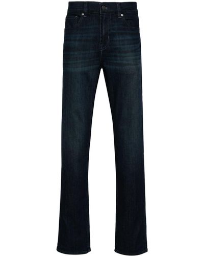 7 For All Mankind Slimmy Jeans Met Toelopende Pijpen - Blauw