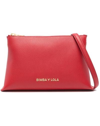Bimba Y Lola Small Logo-lettering Cross Body Bag - Red