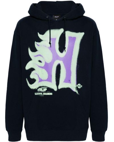 Huf Heat Wave Hoodie - Blauw