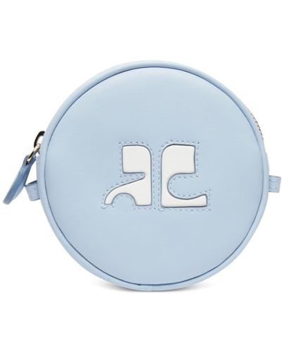 Courreges Reedition Circle レザーバッグ - ブルー