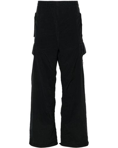 C.P. Company Pantalones holgados con detalle Lens - Negro