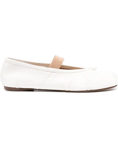 Maison Margiela Tabi Ballerina Shoes - Bianco