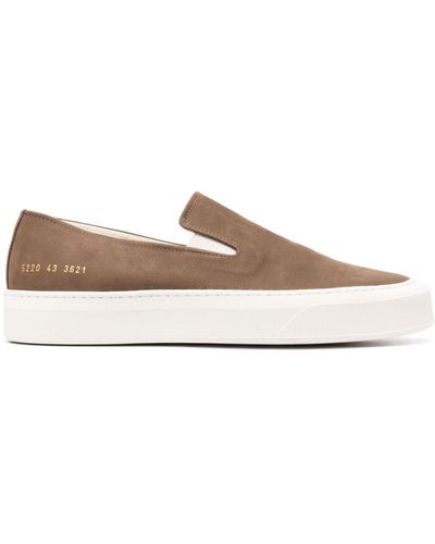 Common Projects レザー スリッポンスニーカー - ブラウン