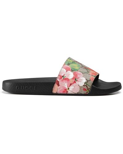 Gucci GG Blooms Supreme Sandaalslippers - Roze