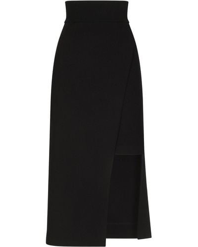 Dolce & Gabbana アシンメトリー スカート - ブラック