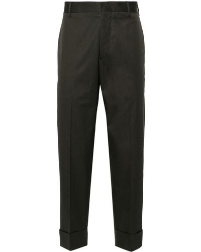PT Torino Tailored Cotton Trousers - Black