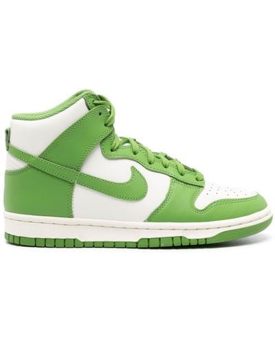 Nike Dunk High-top Sneakers - Green
