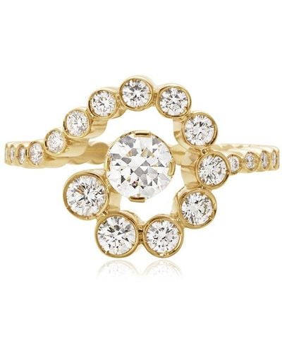 Sophie Bille Brahe Anello Escargot De Diamant in oro 18kt - Metallizzato