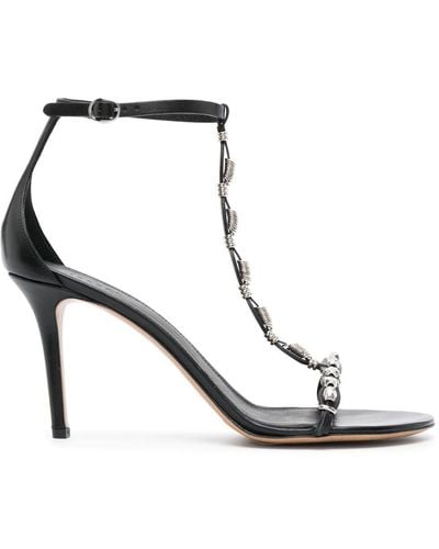 Isabel Marant Axee 90mm Strappy Sandals - White