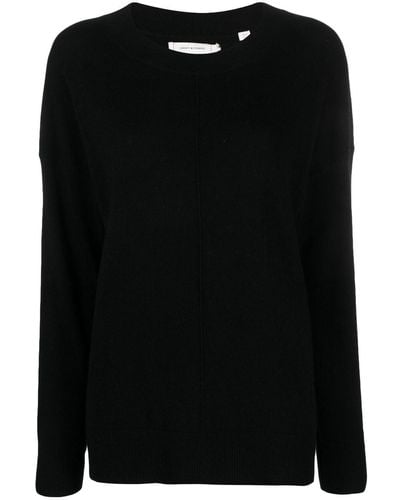 Chinti & Parker Long-sleeve Fine-knit Sweater - Black