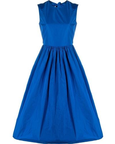 RED Valentino Bow-embellished Midi Dress - Blue