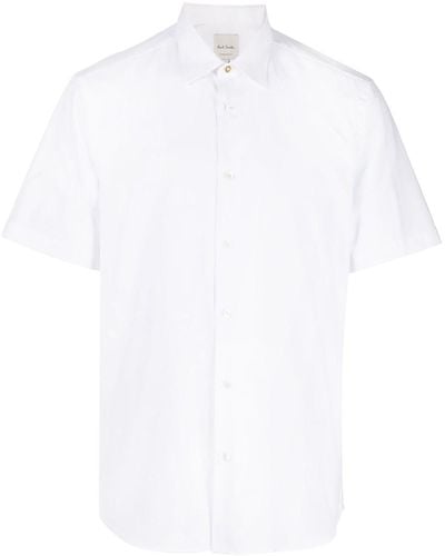 Paul Smith Overhemd Met Korte Mouwen - Wit