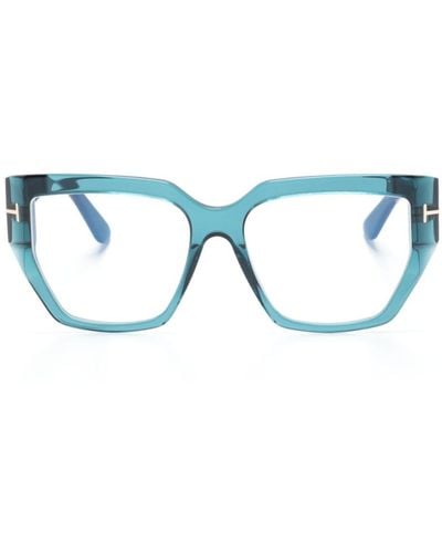 Tom Ford Gafas con montura oversize - Azul