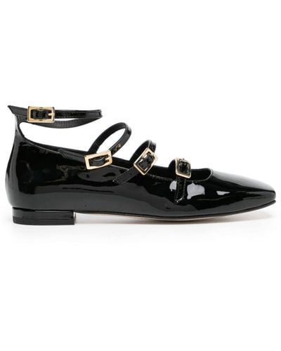 Alohas Luke Multi-strap Ballerina Shoes - Black