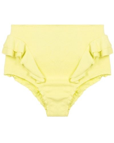 Clube Bossa Hopi Ruffled Bikini Bottom - Yellow