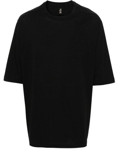 Thom Krom T-Shirt mit rundem Ausschnitt - Schwarz