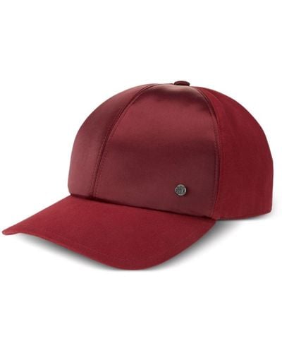 Maison Michel Tiger Satin-weave Baseball Cap - Red