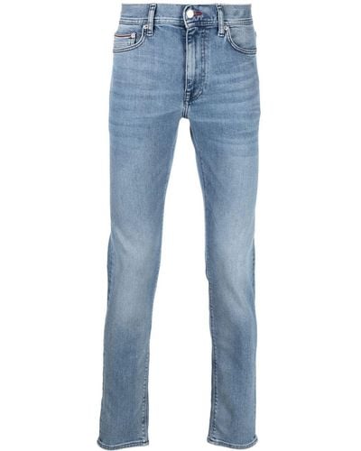 Tommy Hilfiger Jeans skinny a vita alta - Blu