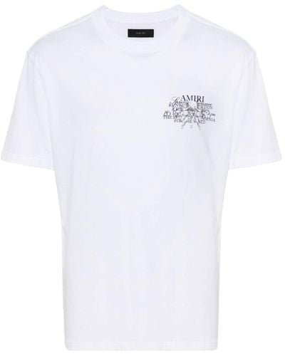 Amiri T-shirt Precious Memories - Blanc