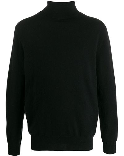 N.Peal Cashmere Roll Neck Sweater - Black