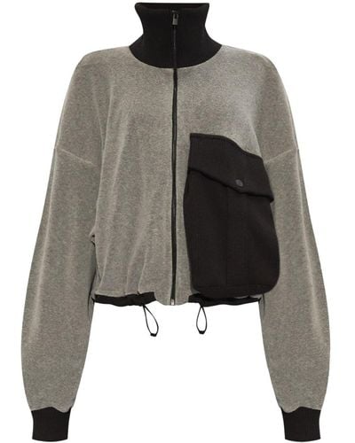 The Mannei Saumur Sweater Met Rits - Grijs