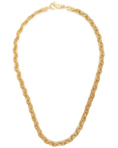 Emanuele Bicocchi Gold Plated Celtic Braid Necklace - Metallic