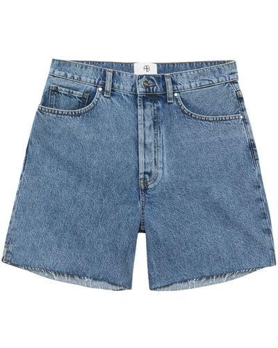Anine Bing Kat Jeans-Shorts - Blau