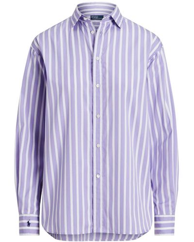 Polo Ralph Lauren Camicia bicolore a righe - Viola