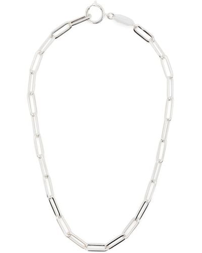 FEDERICA TOSI Polished-effect Cable-knit Necklace - White