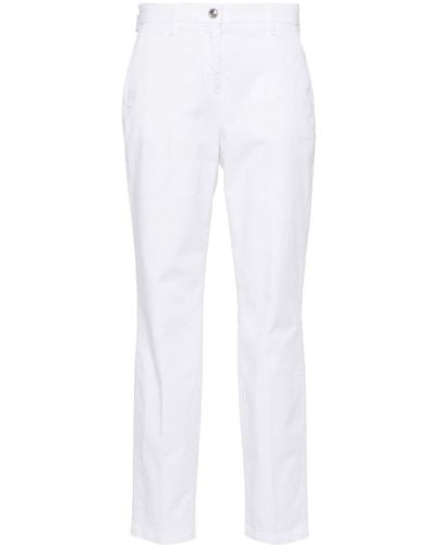 Jacob Cohen Marina Cotton Slim Pants - White