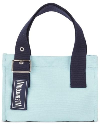 Vilebrequin Mini Logo-appliqué Beach Bag - Blauw