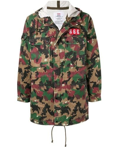 Supreme Parka mit Kapuze - Mehrfarbig