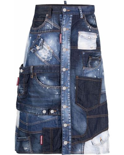 DSquared² Denim Rok - Blauw