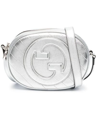 Gucci Mini Blondie Crossbody Bag - Grey