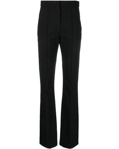 Max Mara Pressed-crease Tailored-cut Trousers - Black