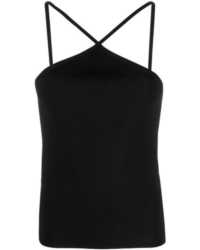 IRO ボーダー ドレス - ブラック
