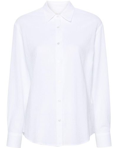 Mc2 Saint Barth Seersucker cotton shirt - Weiß