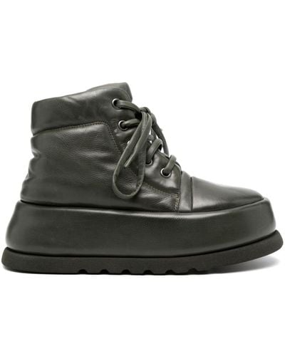 Marsèll 40mm Platform Leather Boots - Black