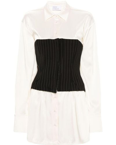GIUSEPPE DI MORABITO Mini-jurk Met Korsetdetail - Zwart