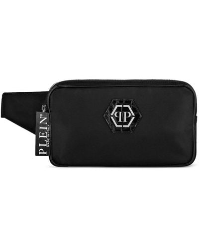 Philipp Plein Logo-plaque Zipped Belt Bag - Black