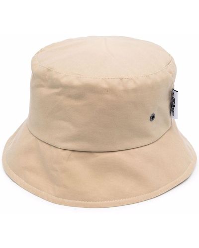 Mackintosh Waxed Cotton Bucket Hat - Natural