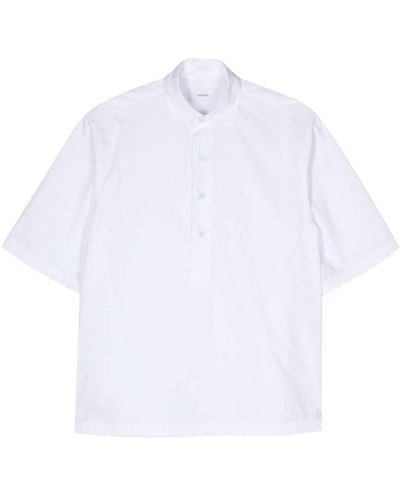 Lardini Short-sleeve Poplin Shirt - White
